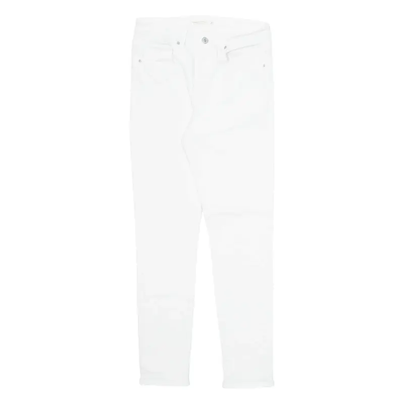 LEVI'S 721 High Rise Womens Jeans White Regular Skinny W27 L28
