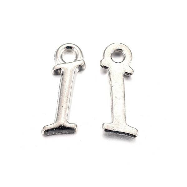 Platinum Plated Alloy Letter Pendants