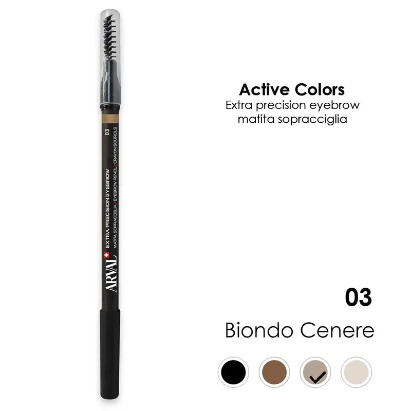 ARVAL Extra precision n. 03 - ash blonde eyebrow pencil - wood