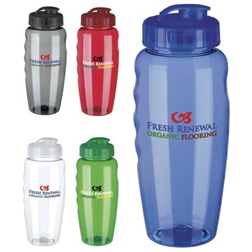 100 Customized Gripper Poly-Clear Bottle - 31 oz - Wide Mouth & ...
