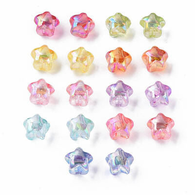 1-Hole Transparent Acrylic Buttons