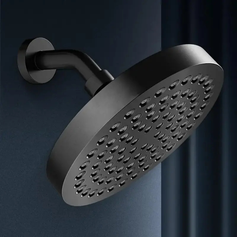 6 Inch Rainfall Shower Head, 1 Count 360° Universal Rotation Flexible Angle Adjustment Shower Head, Bathroom Shower Equipmen...
