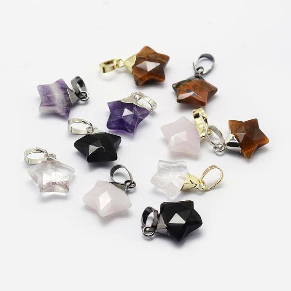 Natural & Synthetic Mixed Stone Charms