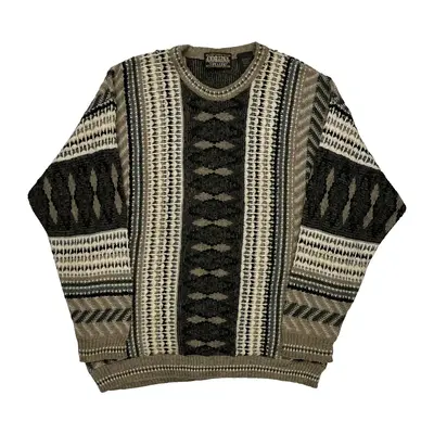 Geometric Pattern Cortina Jumper - Large Multicoloured Acrylic Blend