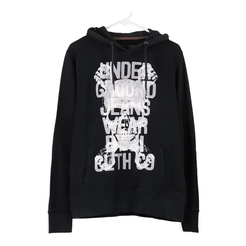 Jack & Jones Hoodie - Large Black Cotton