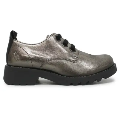Fly London RUDA538FLY Valley Leather Women's Comfort Shoes - Dark Gold - Size:US 7-7.5 Women