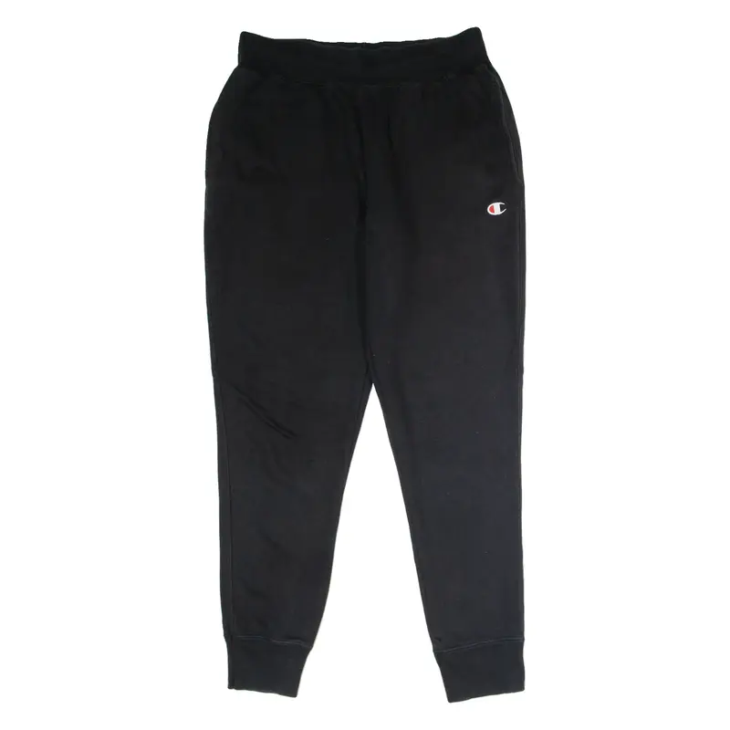 CHAMPION REVERSE WEAVE Mens Sweatpants Black Tapered L W30 L30