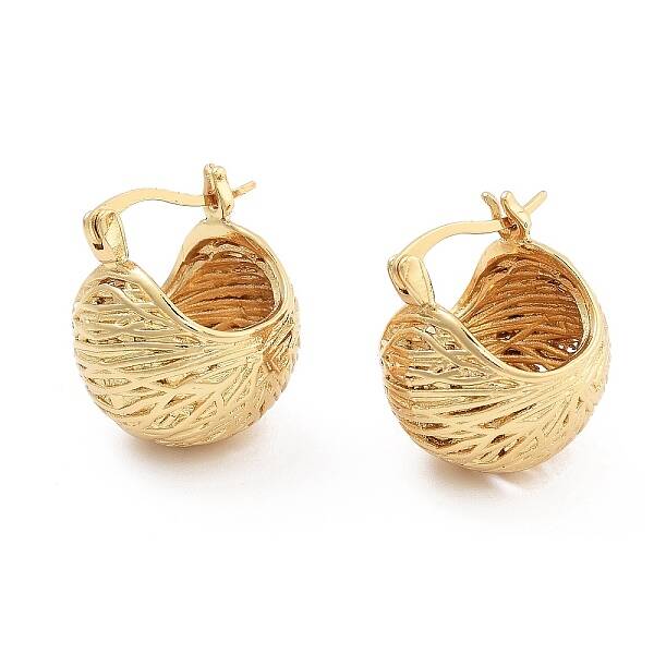 Rack Plating Brass Hoop Earrings