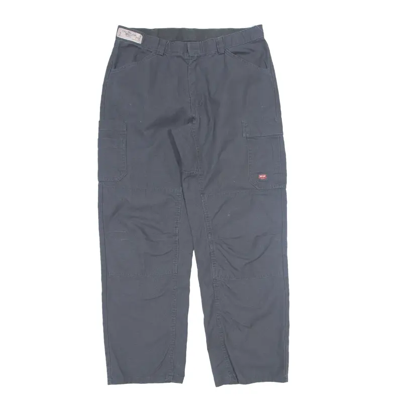 RED KAP Cargo Workwear Trousers Grey Regular Straight Mens W36 L32