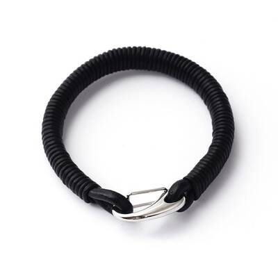 304 Stainless Steel Leather Cord Bracelets