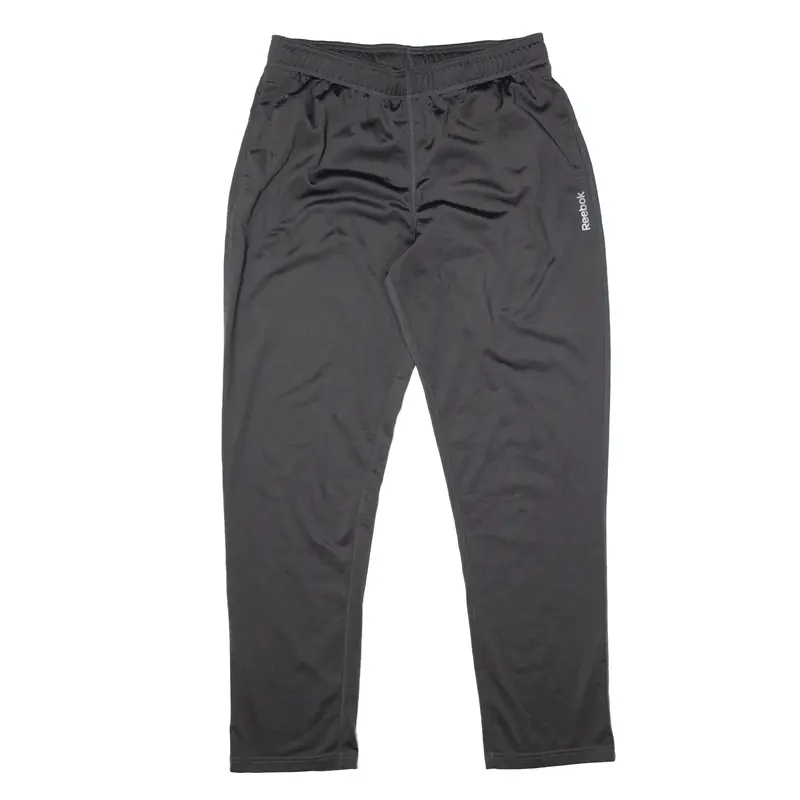 REEBOK Track Pants Grey Straight Mens L W30 L30