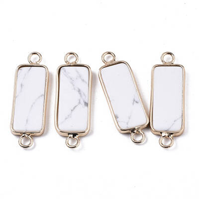 Natural Howlite Links Connectors
