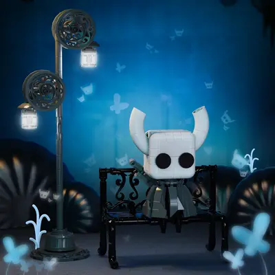 Classic Popular Game Hollow Warrior Action Figure Building Set with LED Light (329 pcs) – Fantasy-Inspired Action Figure To...