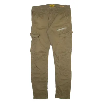 PME LEGEND Cargo Mens Trousers Green Slim Tapered W36 L34