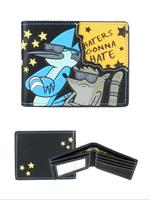 Men's Vintage Colorblock Cartoon Star Graphic Short Bifold Wallet, Creative Casual Pu Leather Card Holder, Fashionable Wallet...