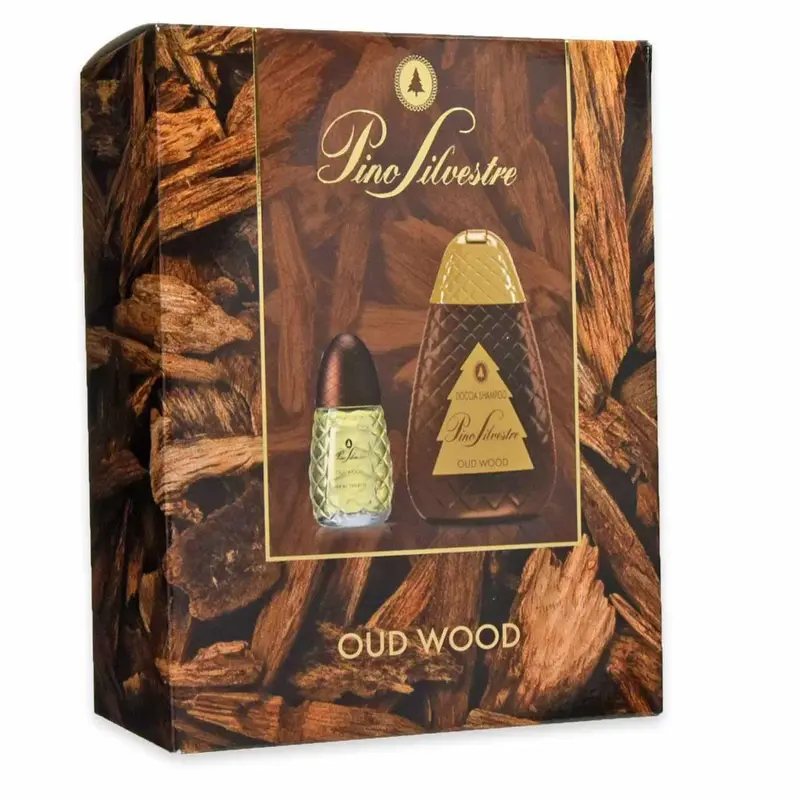 Set Regalo Pino Silvestre: Eau De Toilette 75Ml + Shampoo Doccia 400Ml (Legno Di Oud)