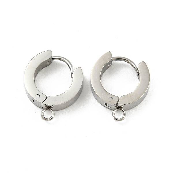 Tarnish Resistant 304 Stainless Steel Hoop Earring Findings