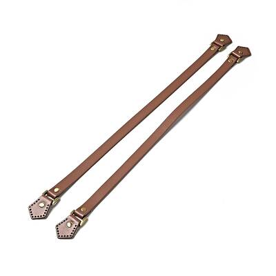 Arrow End Cowhide Leather Sew On Bag Handles