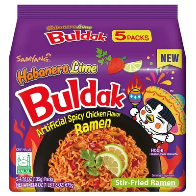 Samyang Buldak Habanero Lime Flavor Ramen
