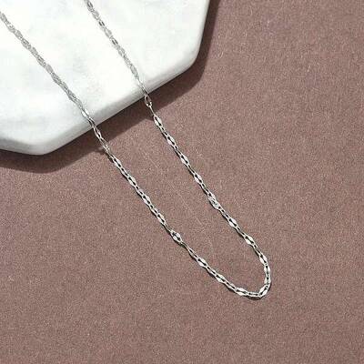 304 Stainless Steel Dapped Chain Necklaces