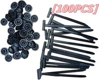 100pcs Nylon Universal Cable Tie Buckle Heavy Duty Plastic Cable Ties with Buckle Reusable Automotive