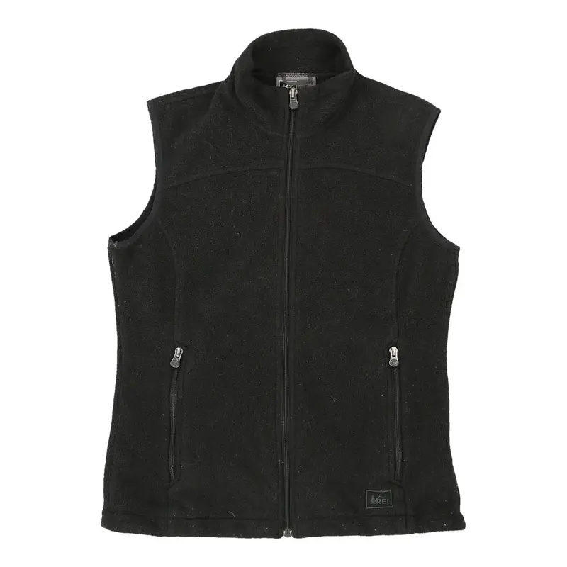 Rei Fleece Gilet - Small Black Polyester