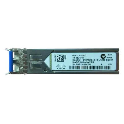 GLC-LH-SMD= Cisco 1Gb/s 1000Base-LX Single-Mode Fibre 1310nm 10km Duplex LC Connector SFP (mini-GBIC) Transceiver Module
