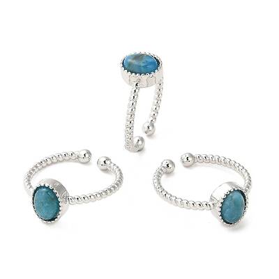 Natural Apatite Open Cuff Ring