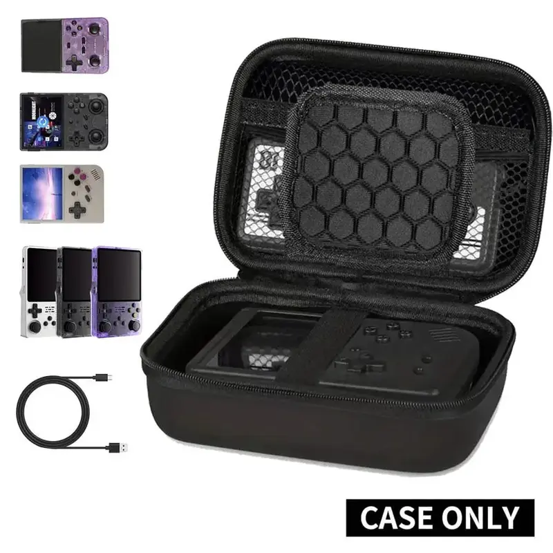 2025 New Durable Game Console Storage Bag for RG353V/RG35XX/RG353VS/X6/R36S/K36, Handheld Game Console Protective Organizer, ...