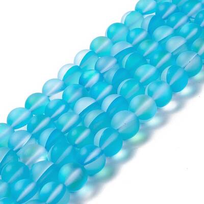 Synthetic Moonstone Beads Strands