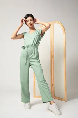 Short-sleeve Jumpsuit - Meadow | Size: XS