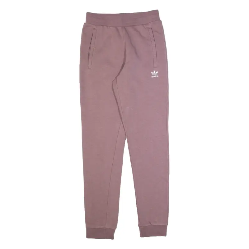 ADIDAS Womens Joggers Purple Tapered S W28 L32