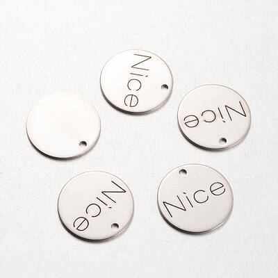 Non-Tarnish Spray Painted Stainless Steel Pendants