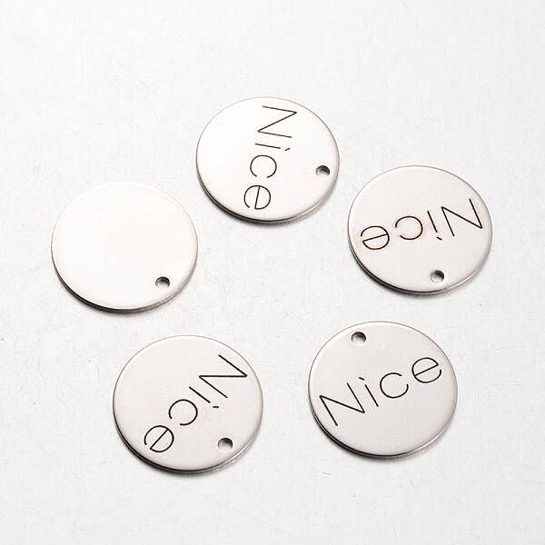 Non-Tarnish Spray Painted Stainless Steel Pendants