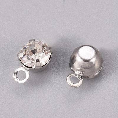 Brass Rhinestone Pendants