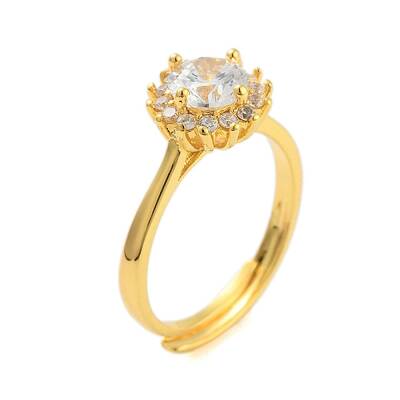 Clear Cubic Zirconia Adjustable Rings