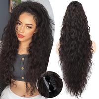 Claw Long Wavy Ponytail Extension Black Brown 30\