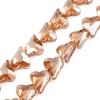 Electroplate Transparent Glass Beads Strands