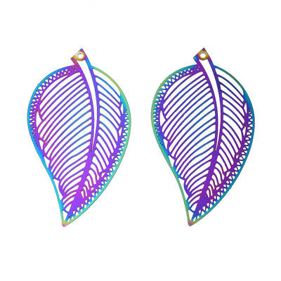 Ion Plating(IP) 201 Stainless Steel Filigree Pendants