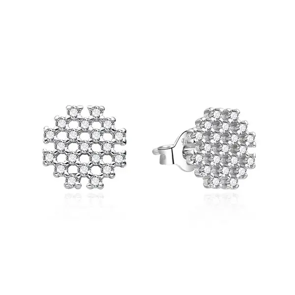 Agato Orecchini In Argento Scintillante Con Zirconi Agt-E258Pw