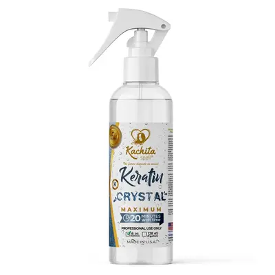 NEW Keratin Crystal Maximun Kachita Spell 20 min Express HairTreatment 16 floz long Lasting Results Straightening and Smoothi...