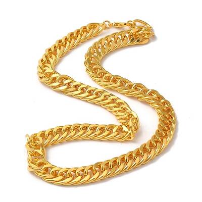 Iron Cuban Link Chain Necklaces for Women Men