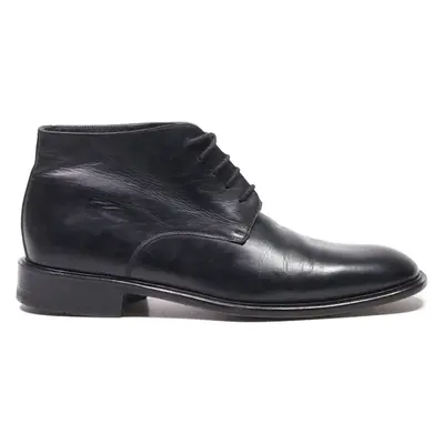 BALLY Ankle Boots Black Leather Mens UK 7.5