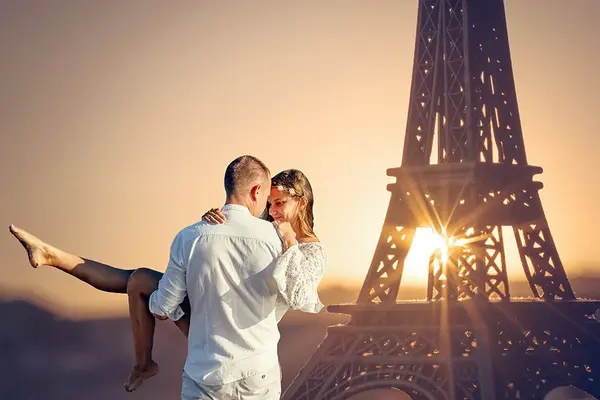 Aperturee Paris Tower Sunshien Photography Valentines Day Backdrop
