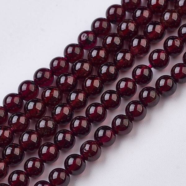 Natural Garnet Beads Strands