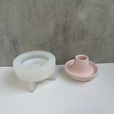 DIY Round Candlestick Silicone Molds