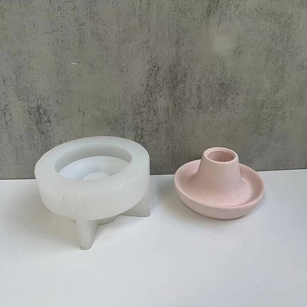 DIY Round Candlestick Silicone Molds