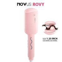NOVUS Rovy Wave Curling Iron, Anti-Scald 2 Barrel Ionic 1.4 inch Fast Heating 4 Temp Ceramic Pink Hair  Waver for Wide Deep W...