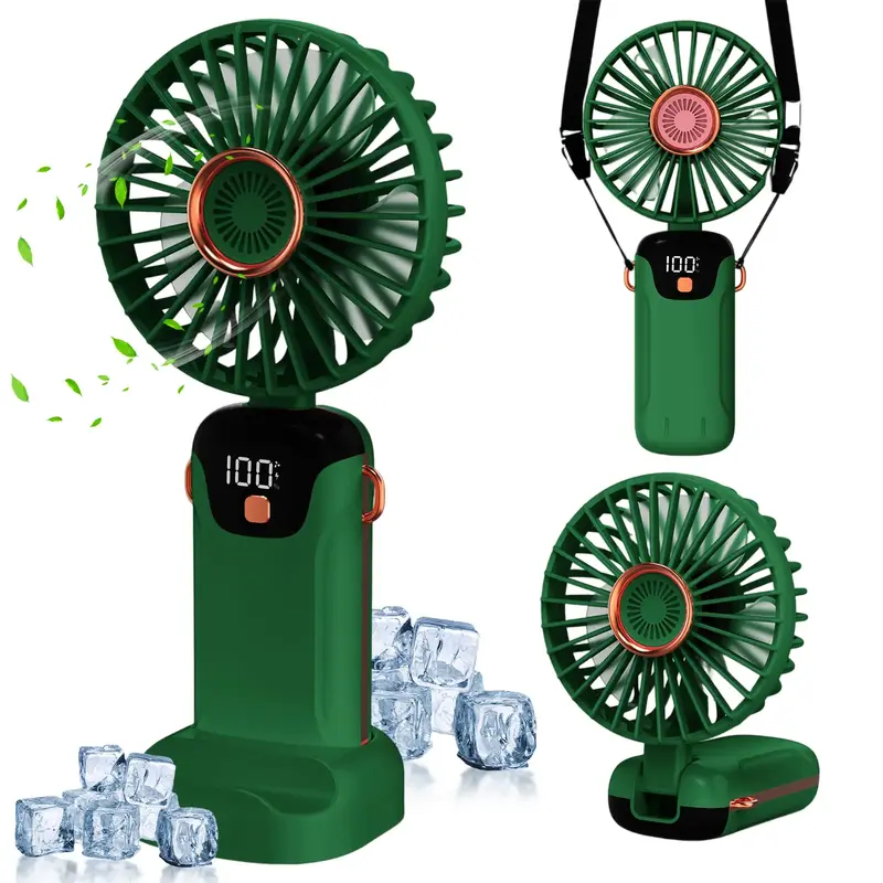 Portable Handheld Fan, 3 Gear Wind, 3000mAh Battery Operated, Up to 6 Working Hours, 3 IN 1 Hand Fan Rechargeable Cooling Fan...