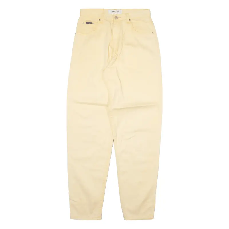 DONNA Womens Trousers Yellow Relaxed Tapered W28 L32